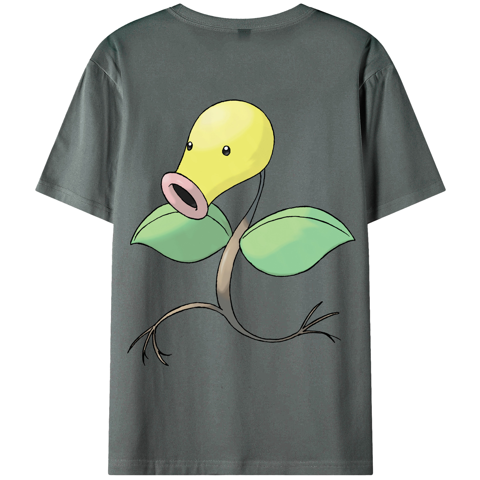 （画像用） ポケットモンスター Pokémon 綿100％ メンズ半袖Tシャツ（バックプリント） 通気性